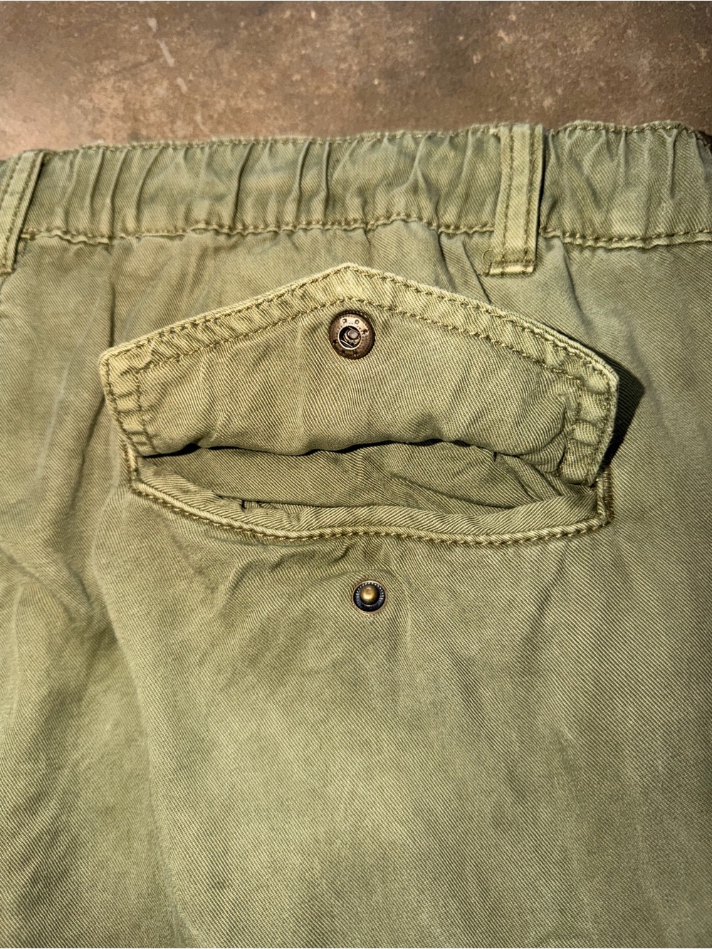 Elan 100% Tencel Olive Utility Cargo Jogger Pants Relaxed Fit M - Picture 7 of 13